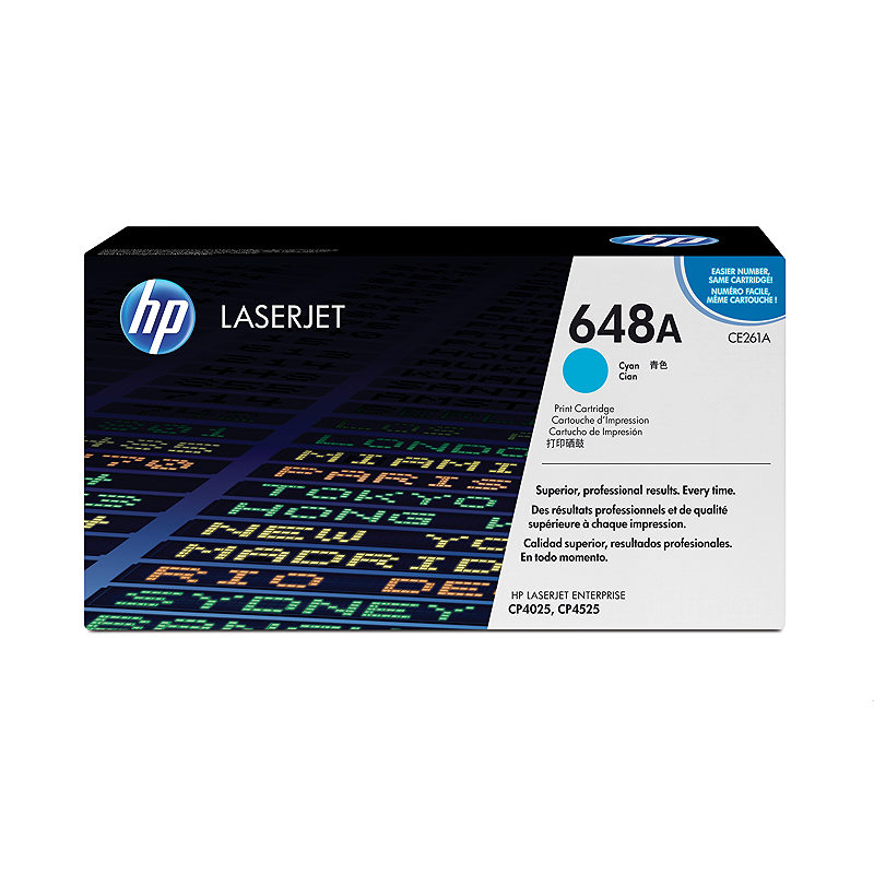 HP Original 648A LaserJet-tonerpatron, cyan