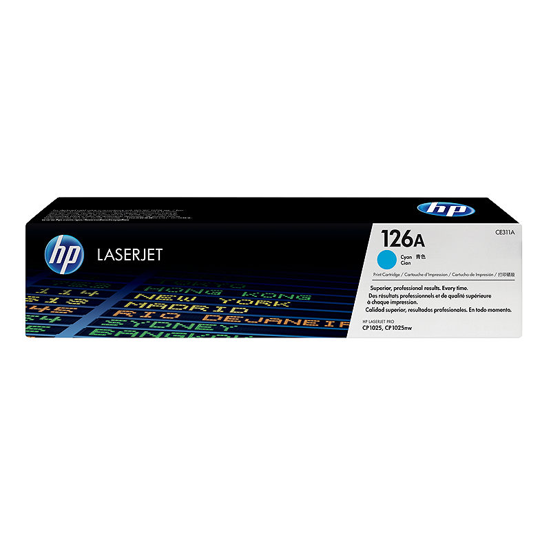 HP Original 126A LaserJet-tonerpatron, cyan