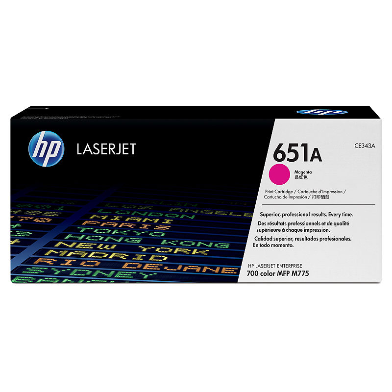 HP Original 651A LaserJet-tonerpatron, magenta