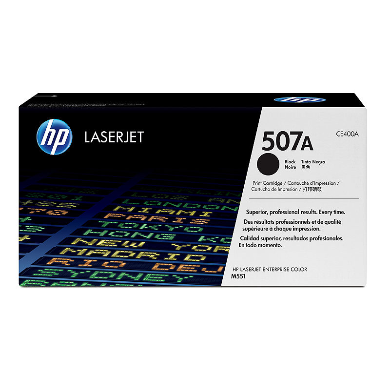 HP Original 507A LaserJet-tonerpatron, sort