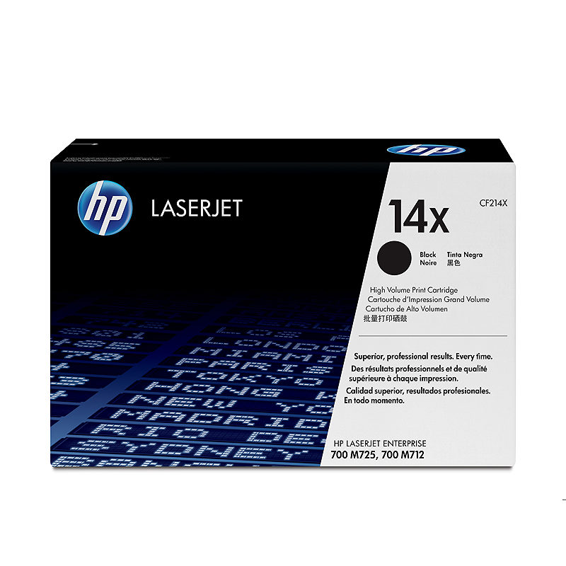HP Original 14X LaserJet-tonerpatron med høj kapacitet, sort