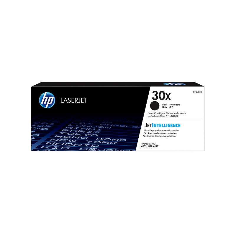 HP Original 30X LaserJet-tonerpatron med høj kapacitet, sort