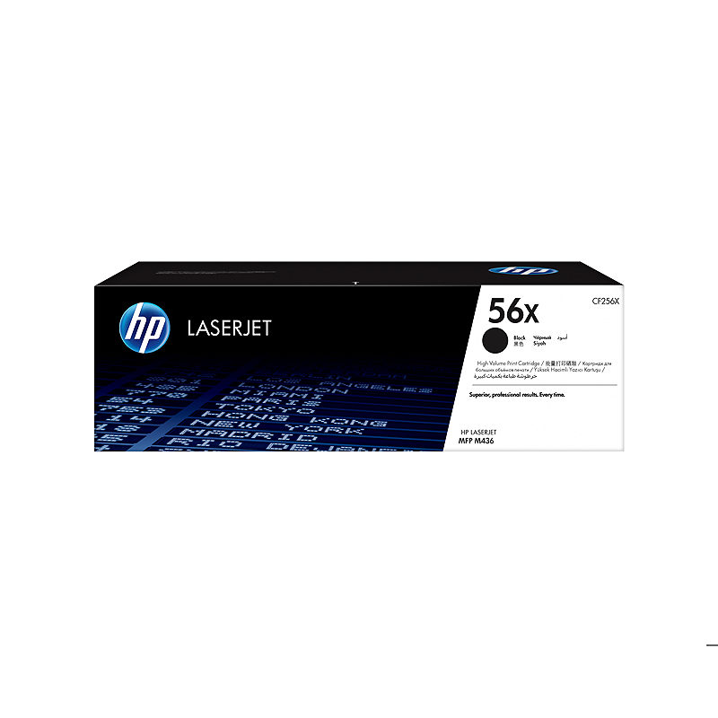 HP Original 56X LaserJet-tonerpatron med høj kapacitet, sort