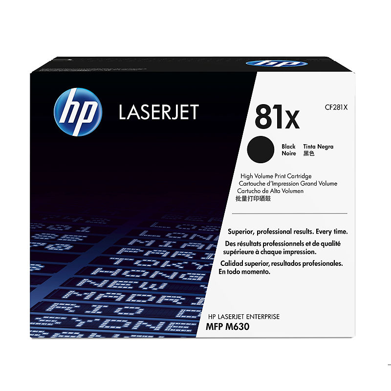 HP Original 81X LaserJet-tonerpatron med høj kapacitet, sort