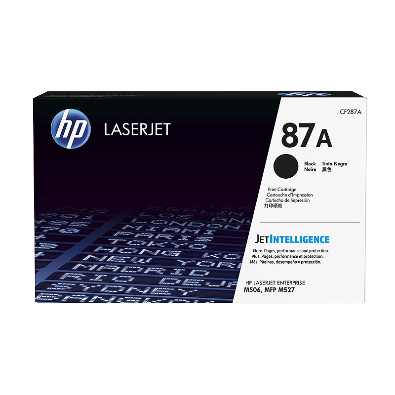 HP Original 87A LaserJet-tonerpatron, sort