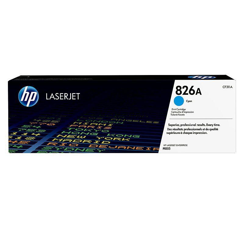 HP Original 826A LaserJet-tonerpatron, cyan