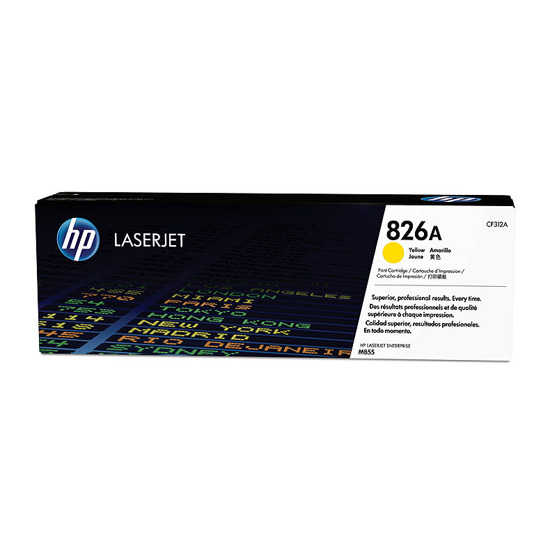 HP Original 826A LaserJet-tonerpatron, gul