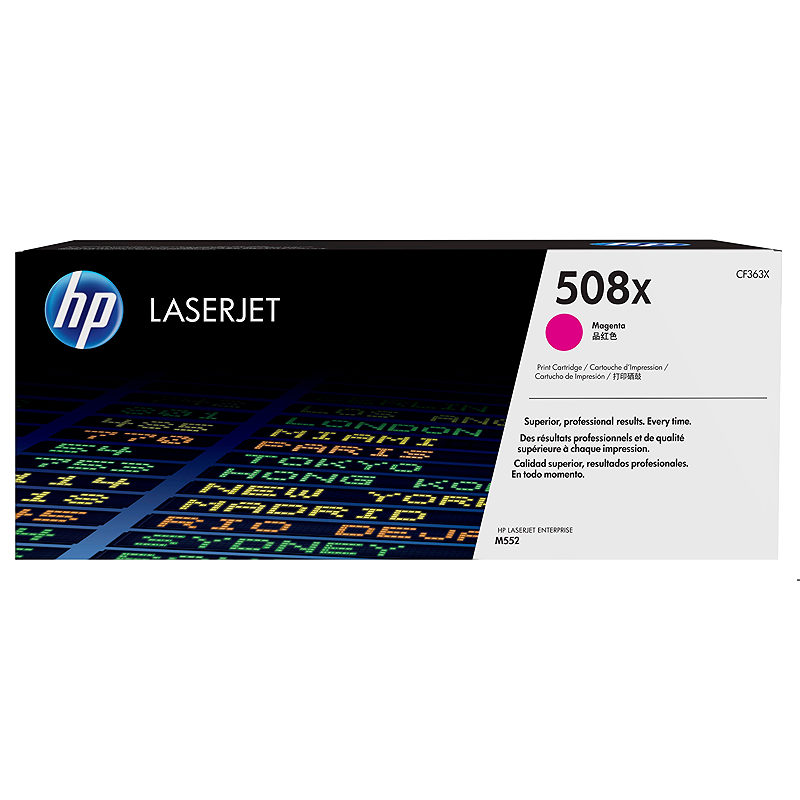 HP Original 508X LaserJet-tonerpatron med høj kapacitet, magenta