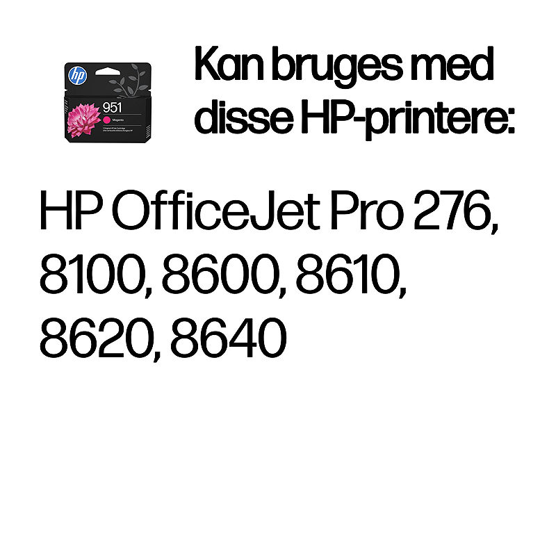 HP Original 951-blækpatron, magenta - Billede 2