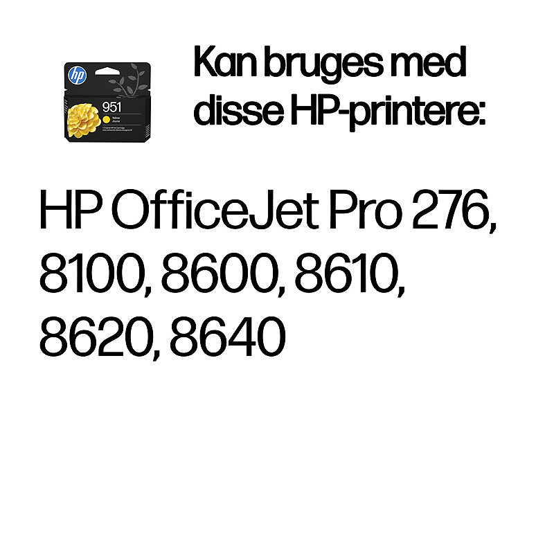 HP Original 951-blækpatron, gul - Billede 2