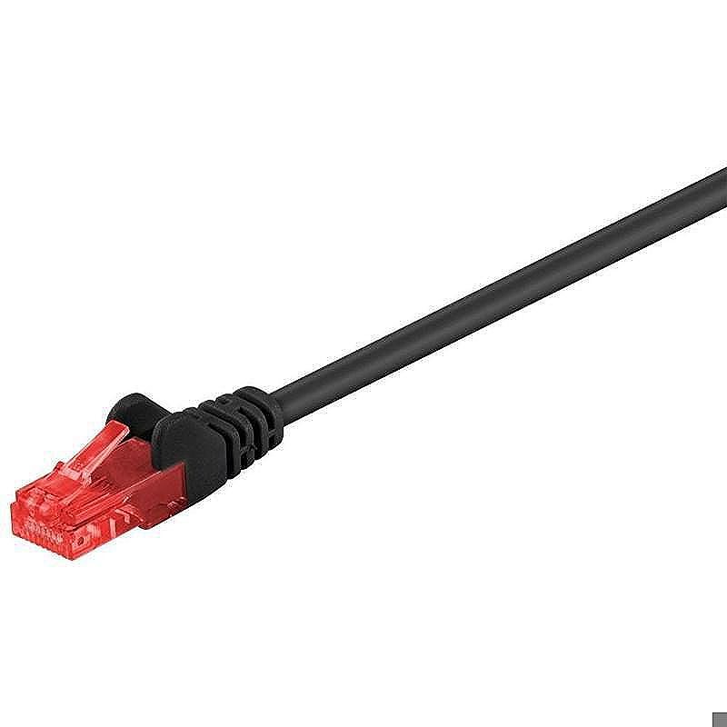LogiLink 1m Cat.6 U/UTP netværkskabel Sort Cat6 U/UTP (UTP)