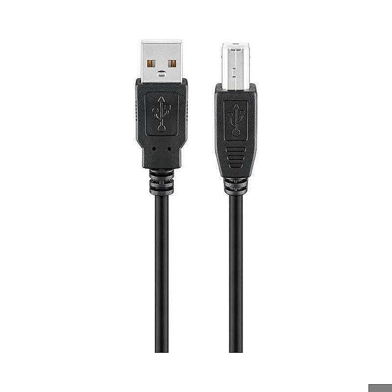 USB 2,0 forbindelses kabel A/B 5m