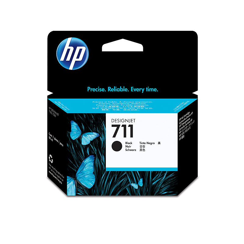 HP 711 DesignJet-blækpatron med 80 ml, sort