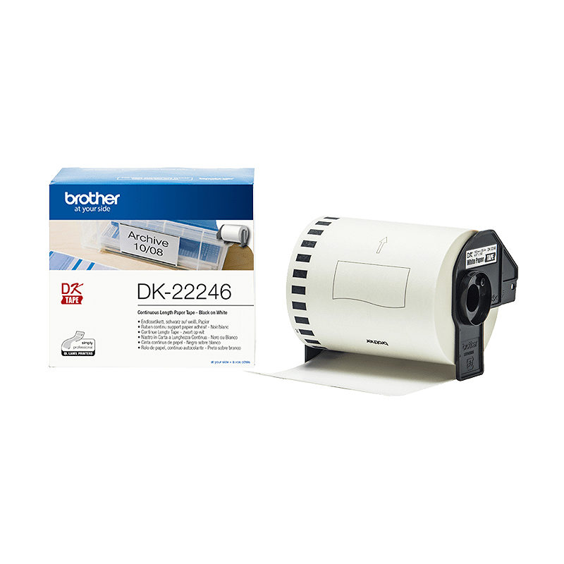 Brother DK-22246 etiketbånd Sort på hvid