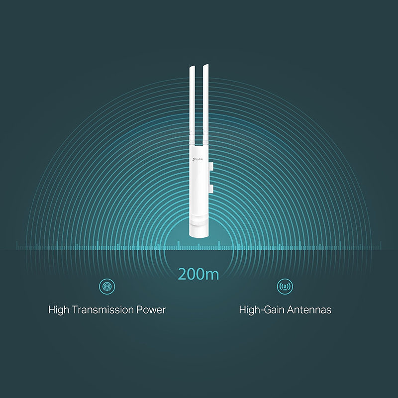 TP-Link EAP113-Outdoor 300 Mbit/s Hvid Strøm over Ethernet (PoE)