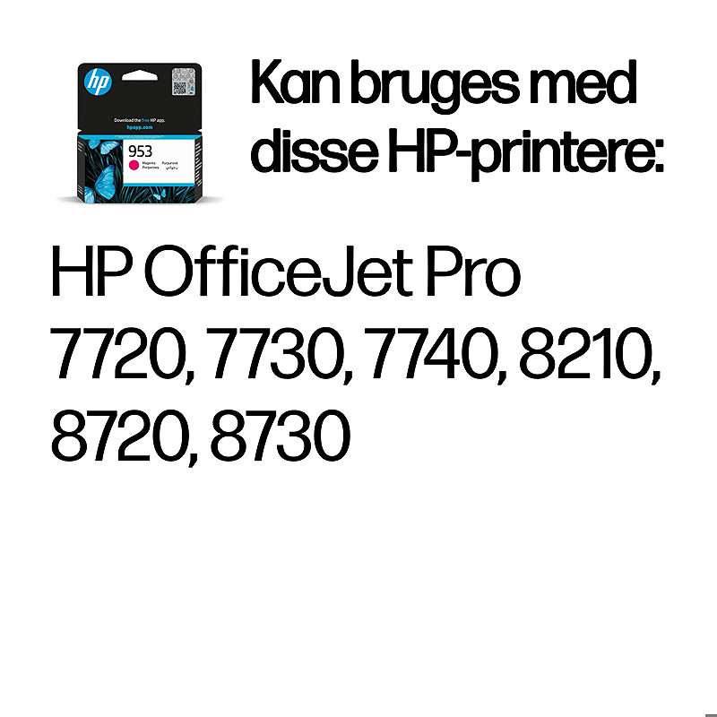 HP Original 953-blækpatron, magenta - Billede 2