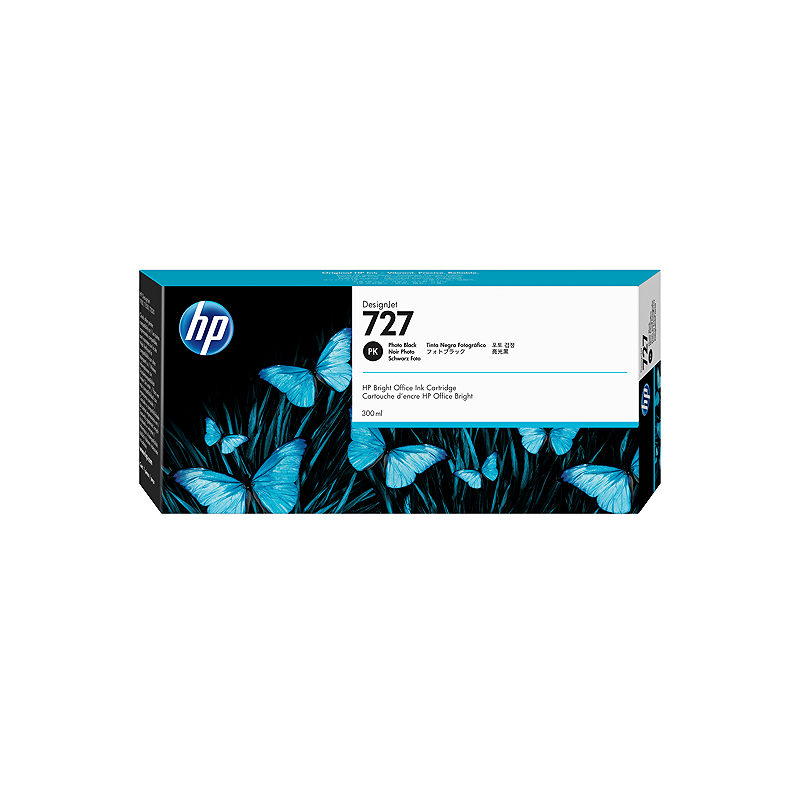 HP 727 DesignJet-blækpatron med 300 ml, fotosort