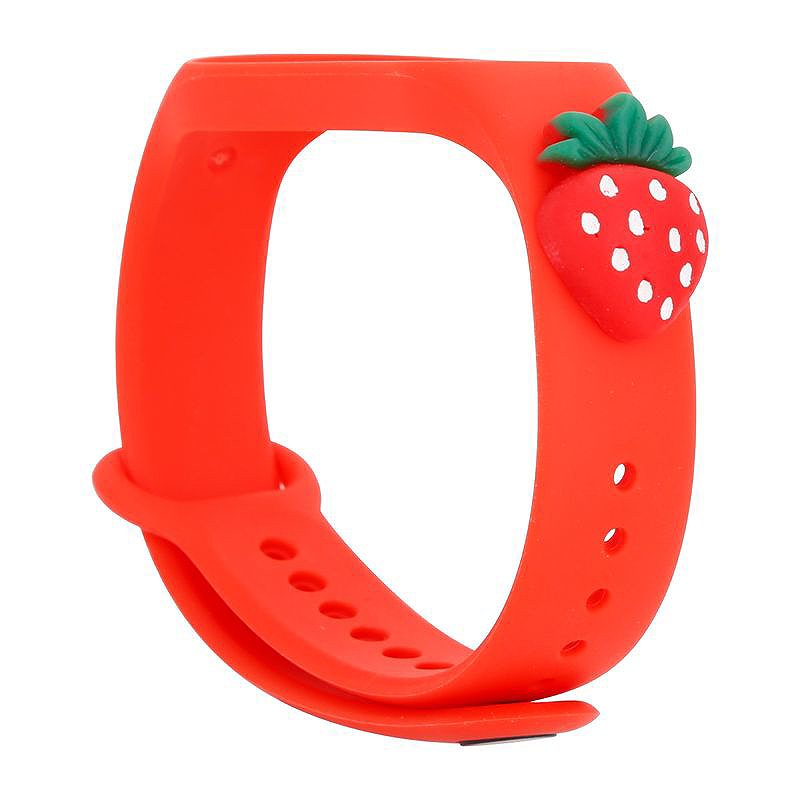 KIDS BAND SMART BAND M5/M6/M7 RED STRAWBERRY - Billede 2