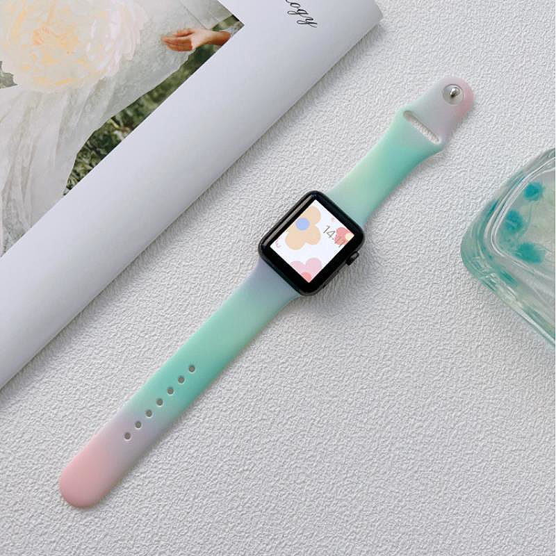 SILICONE STRAP APPLE WATCH 42/44/45/49MM (97+110) MINT - Billede 2