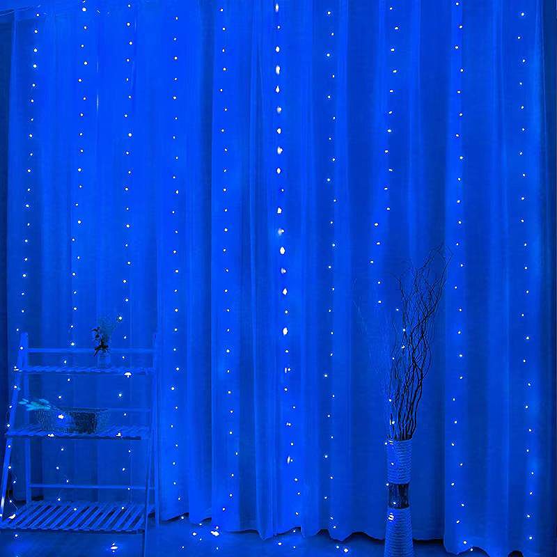 LED CURTAIN (200 LED LAMPS) 3Mx2M BLUE