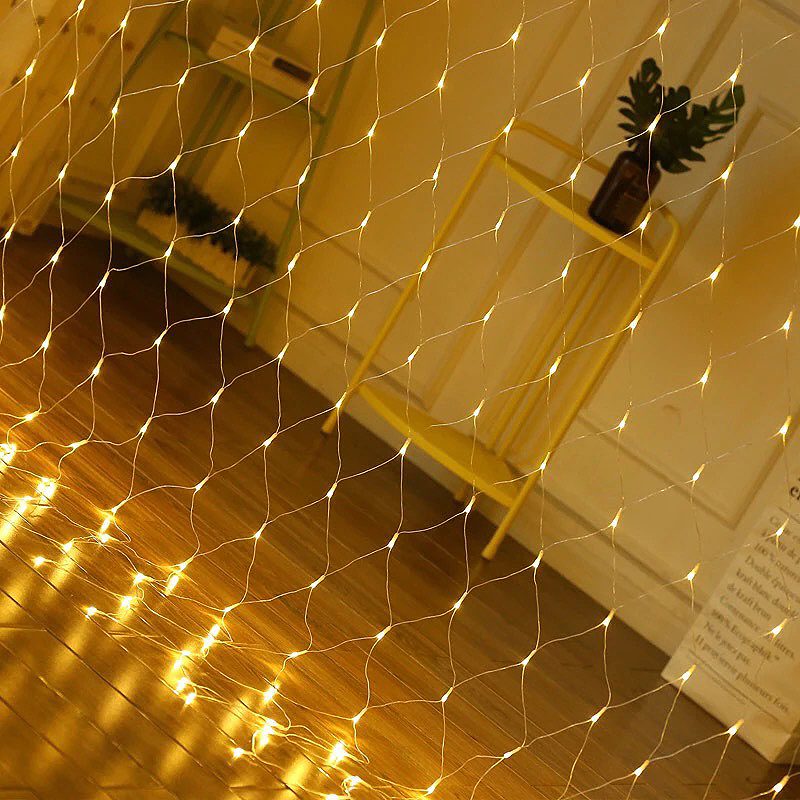 LED CURTAIN (120 LAMPS) 1,5M x1,5M WARM WHITE