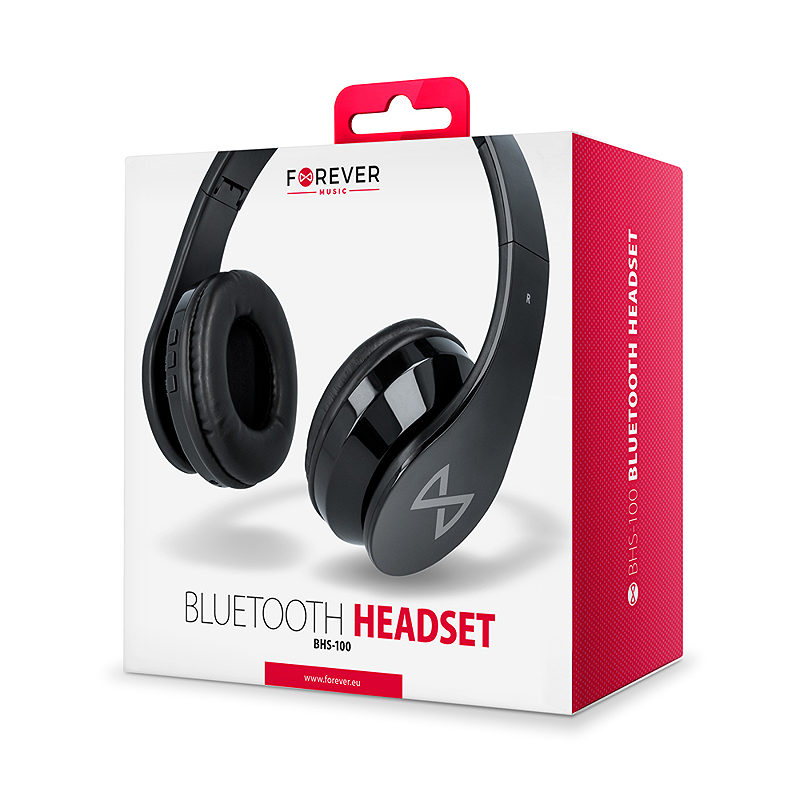 Forever Bluetooth headphones BHS-100 black - Billede 4