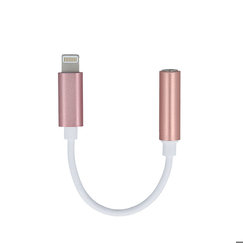 Forever adapter audio jack 3,5mm - Lightning rose
