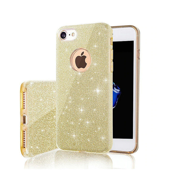 Glitter 3in1 case for iPhone 12 / 12 Pro 6,1" gold