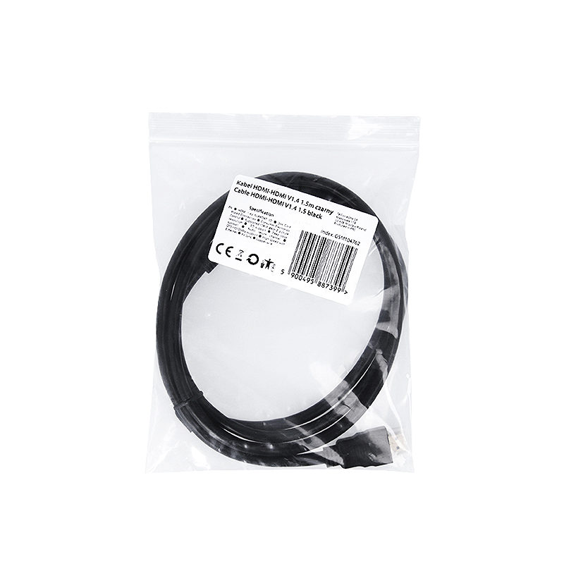 HDMI-HDMI Cable V1.4 1.5m black - Billede 2