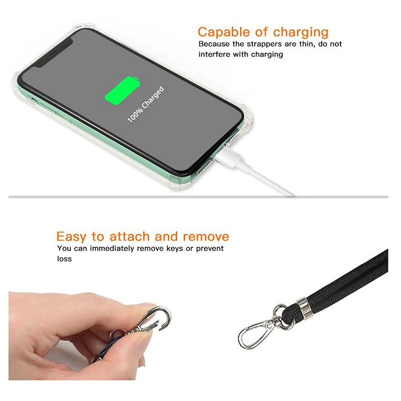 Universal neck strap for phones mint - Billede 5