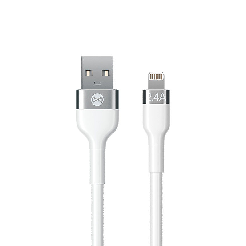 Forever Flexible cable USB - Lightning 1,0 m 2.4A white - Billede 2