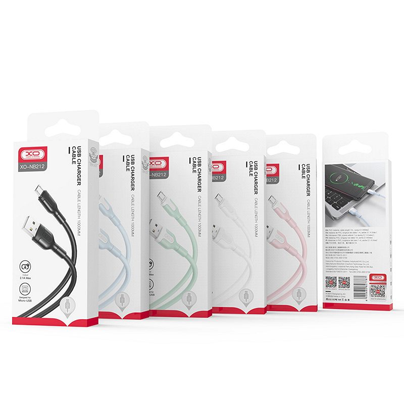 XO cable NB212 USB - Lightning 1,0 m 2,1A blue - Billede 2