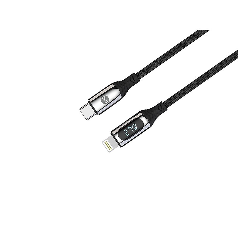 Forever LCD cable USB-C - Lightning 1,0 m 27W black - Billede 3