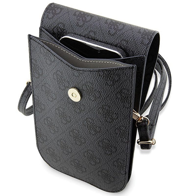 Guess bag GUWBP4RPSK black Wallet 4G Stripes - Billede 4