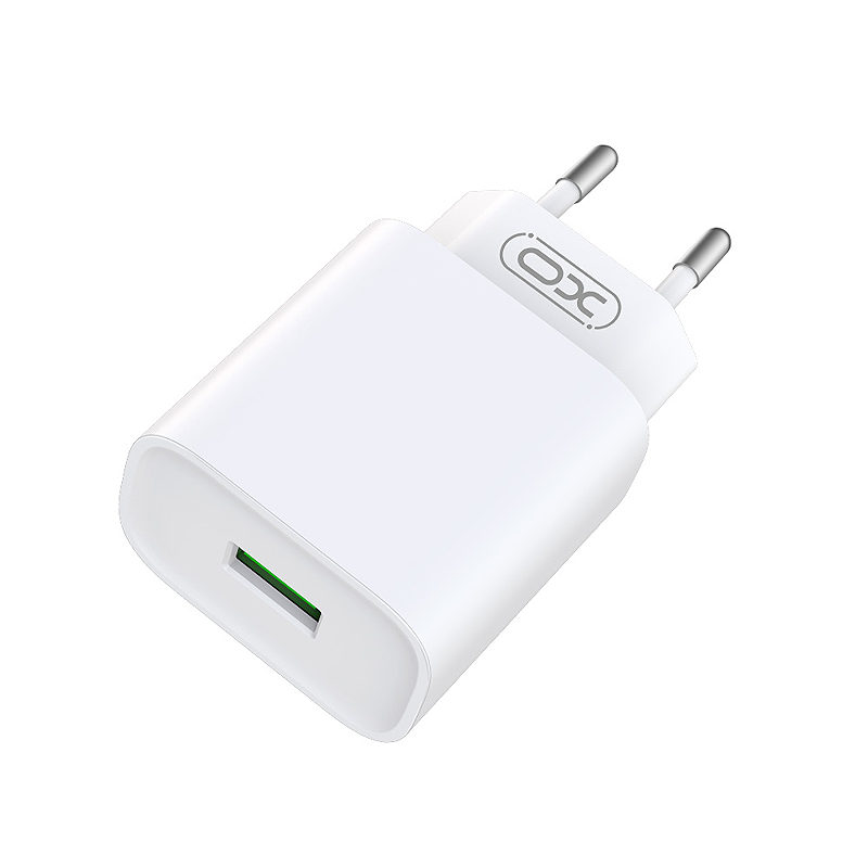 XO wall charger CE02D QC 3.0 18W 1x USB white + microUSB cable - Billede 2