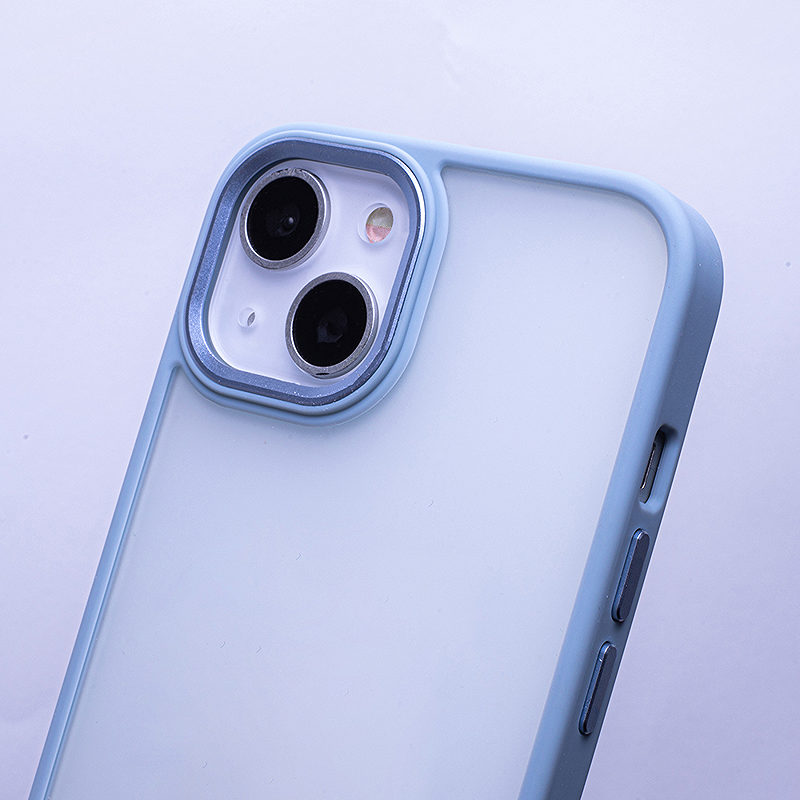 Satin Matt case for iPhone 15 Plus 6,7" blue - Billede 5