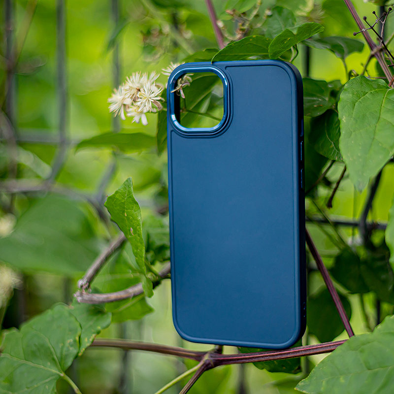 Satin case for iPhone 15 Plus 6,7" dark blue - Billede 5
