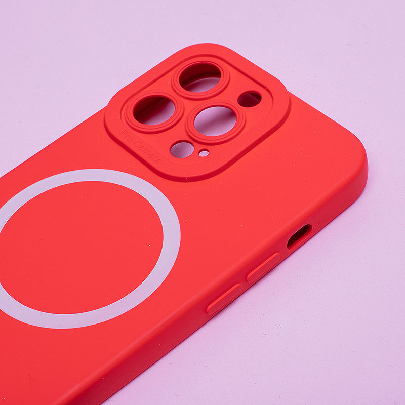 Silicon Mag case for iPhone 15 Pro 6,1" red - Billede 2