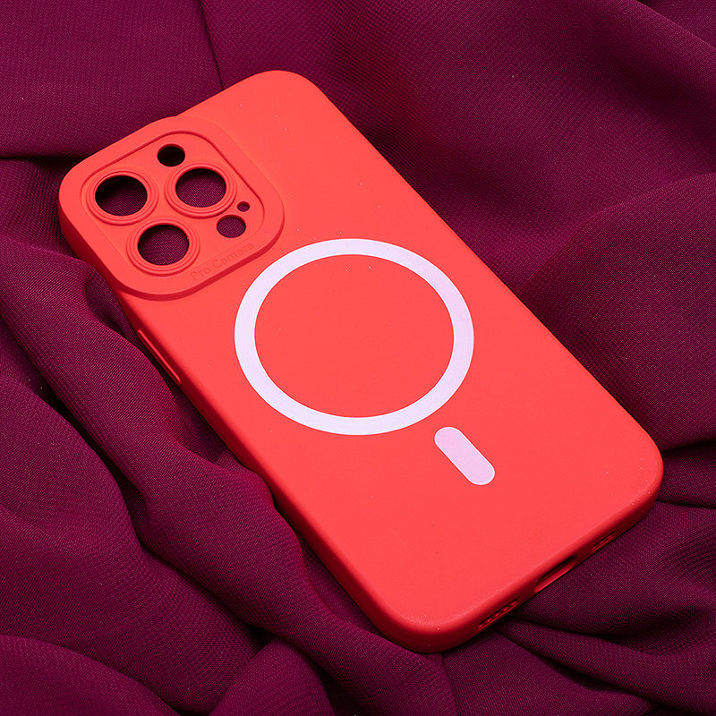 Silicon Mag case for iPhone 15 Pro 6,1" red - Billede 5