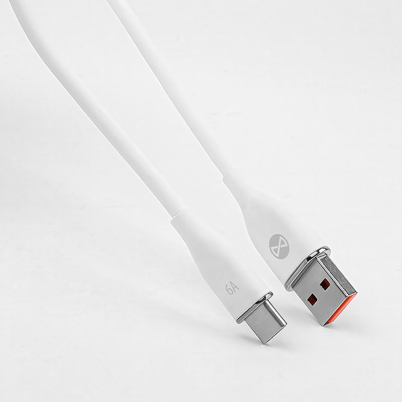 Forever cable USB - USB-C 1,0 m 6A white - Billede 3