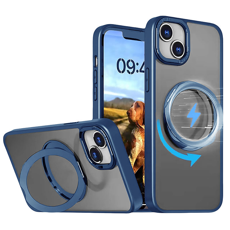 Mag Ring Rotating case for iPhone 14 Pro 6,1" navy blue - Billede 2