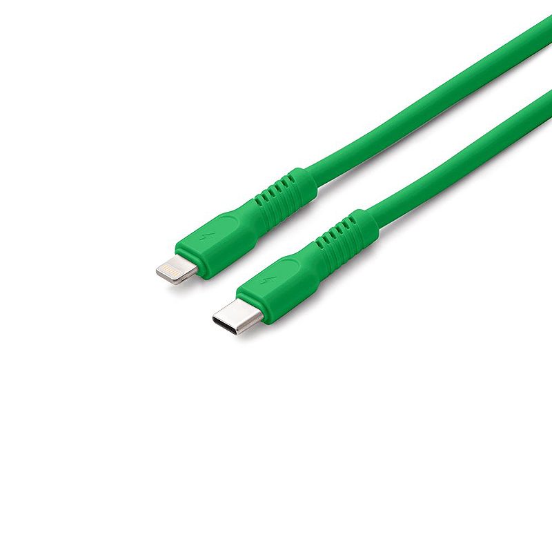 COLORUM cable USB-C - Lightning 1,8m 2,4A CK12-CL-04 xGreen - Billede 2