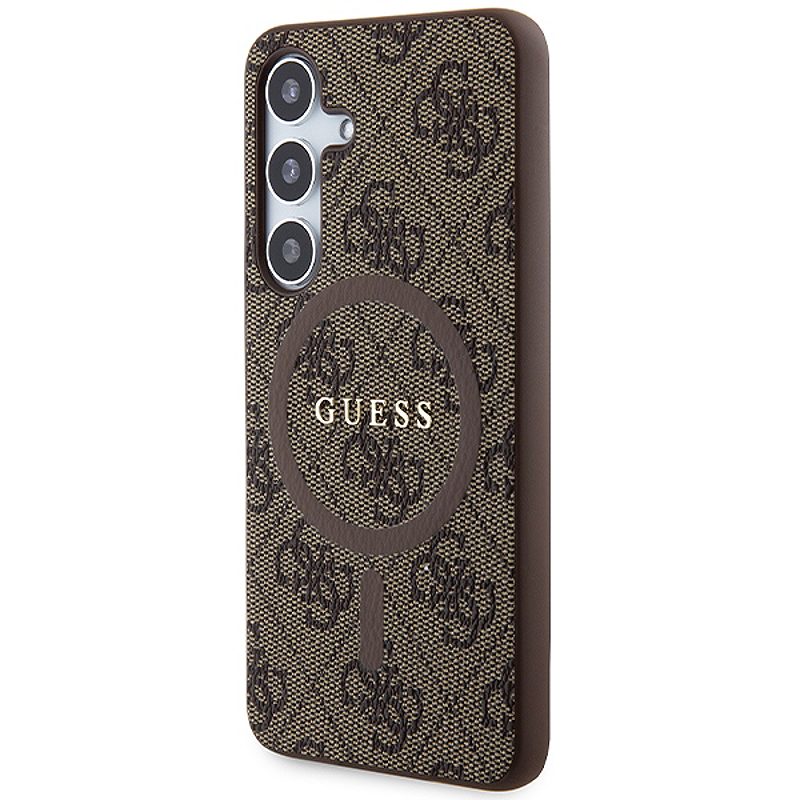 Guess case for Samsung Galaxy S24 GUHMS24SG4GFRW brown HC MAGSAFE PU 4G RING CLASSIC LOGO - Billede 2