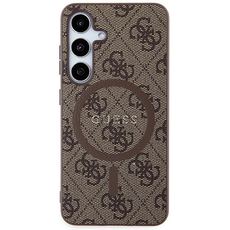 Guess case for Samsung Galaxy S24 GUHMS24SG4GFRW brown HC MAGSAFE PU 4G RING CLASSIC LOGO - Billede 3