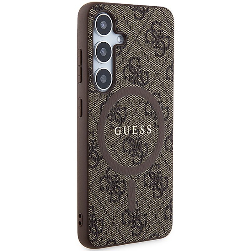 Guess case for Samsung Galaxy S24 GUHMS24SG4GFRW brown HC MAGSAFE PU 4G RING CLASSIC LOGO - Billede 4