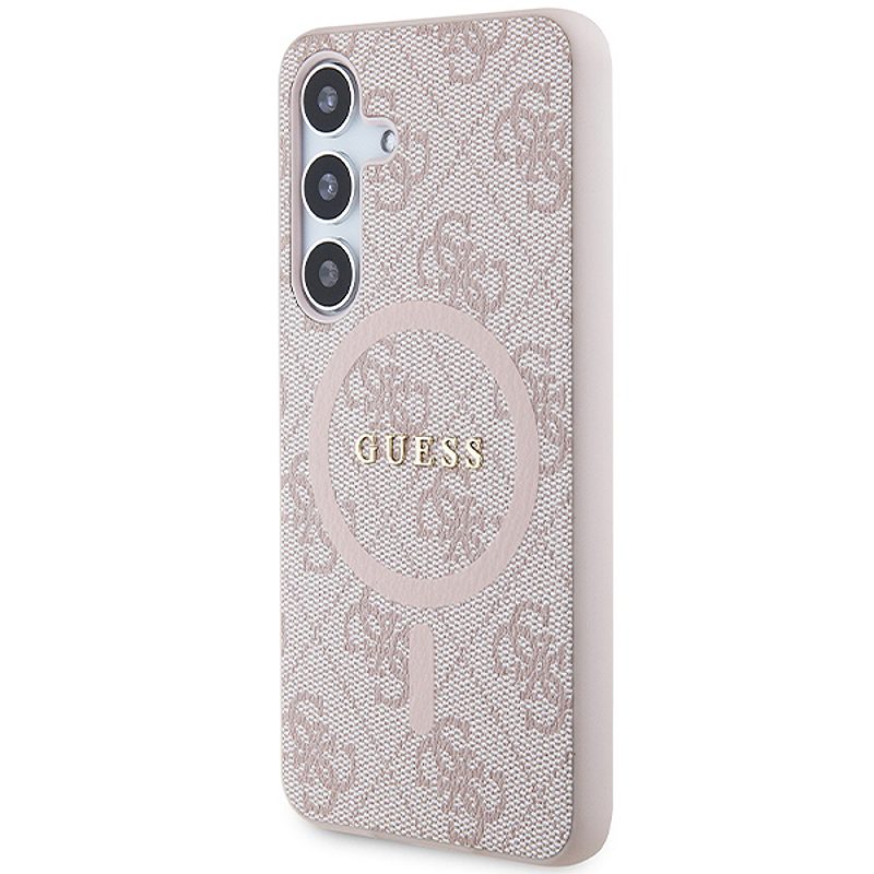Guess case for Samsung Galaxy S24 GUHMS24SG4GFRP pink HC MAGSAFE PU 4G RING CLASSIC LOGO - Billede 2