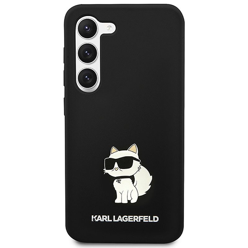 Karl Lagerfeld case for Samsung Galaxy S24 KLHCS24SSNCHBCK black HC SILICONE NFT CHOUPETTE - Billede 3