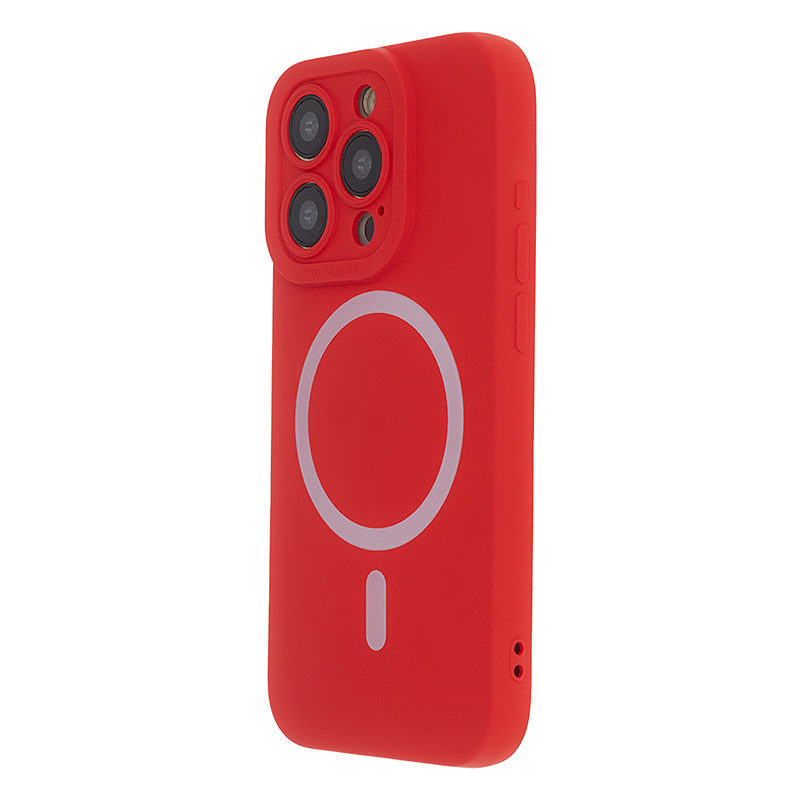 Silicon Soft Mag Case for iPhone 12 6,1" red