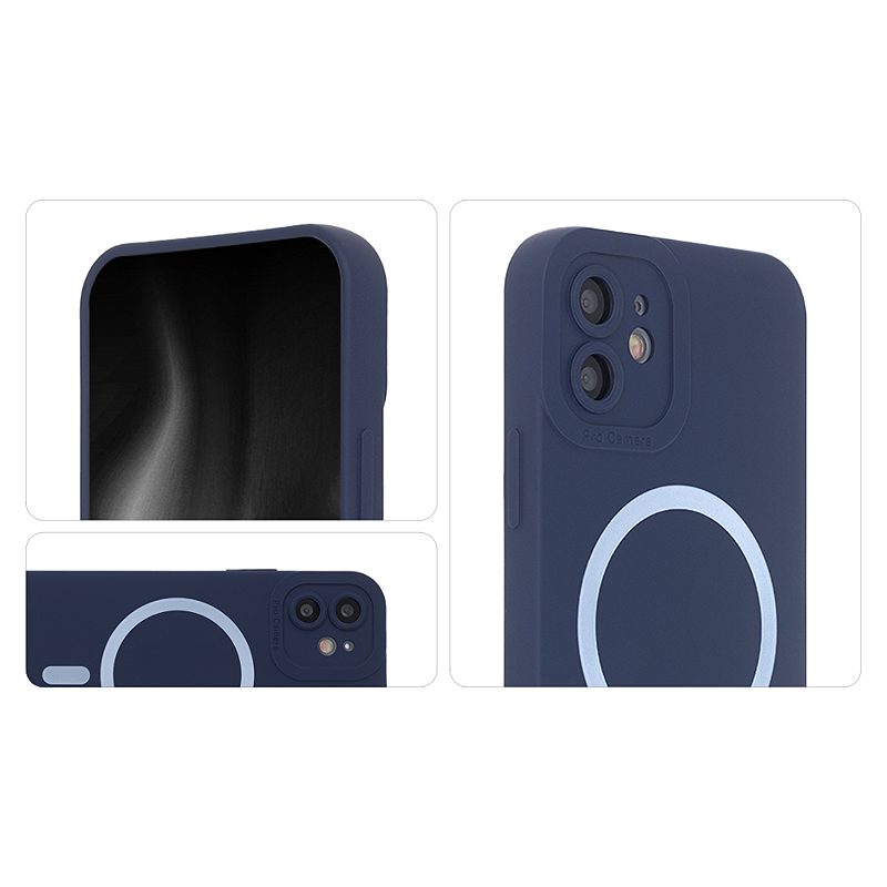 Silicon Soft Mag Case for iPhone 14 6,1" dark blue - Billede 3