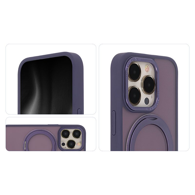 Secure Spinning Mag Case for iPhone 14 6,1" purple - Billede 4
